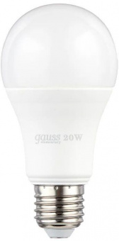 Лампа светодиодная Gauss Elementary 20Вт цок.:E27 груша 220B 3000K св.свеч.бел.теп. A60 (упак.:10шт) (23219) от магазина РЭССИ
