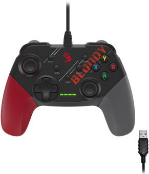Геймпад A4Tech Bloody GP30 Sports черный/красный USB виброотдача обратная связь (GP30 SPORTS RED) от магазина РЭССИ