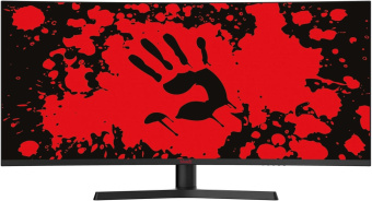 Монитор Bloody 34" MN340W черный VA LED 1ms 21:9 HDMI M/M матовая HAS Piv 300cd 178гр/178гр 3440x1440 180Hz FreeSync DP UW USB 5.7кг от магазина РЭССИ