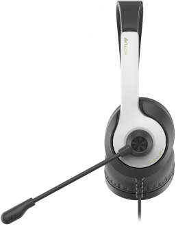 Наушники с микрофоном A4Tech Fstyler FH100U белый/черный 2м накладные USB оголовье (FH100U (PANDA)) от магазина РЭССИ