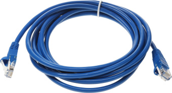 Патч-корд cat.5E molded 3м синий RJ-45 (m)-RJ-45 (m) от магазина РЭССИ