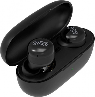 Гарнитура вкладыши QCY T17 черный беспроводные bluetooth в ушной раковине (BH21Q17A) от магазина РЭССИ