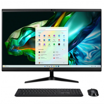 Моноблок Acer Aspire C27-1800 27" Full HD i5 1335U (3.4) 16Gb SSD512Gb Iris Xe CR Windows 11 GbitEth WiFi BT 65W клавиатура мышь Cam черный 1920x1080 от магазина РЭССИ