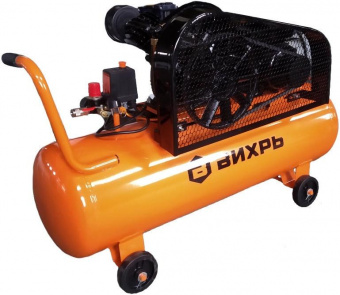 Компрессор поршневой Вихрь КМП-400/100P масляный 400л/мин 100л 2500Вт оранжевый от магазина РЭССИ