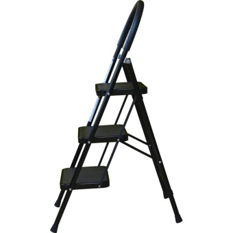 Стальная стремянка с широкими ступенями Алюмет 3 ступени МСН203 от магазина РЭССИ