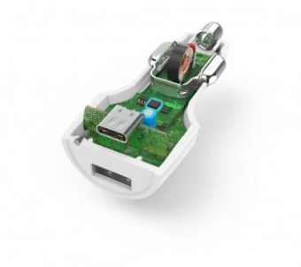Автомобильное зар./устр. Hama H-183322 3A (PD+QC) USB/USB Type-C универсальное белый (00183322) от магазина РЭССИ