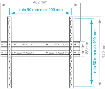 Кронштейн для телевизора Arm Media PLASMA-3 new черный 22"-65" макс.55кг настенный фиксированный от магазина РЭССИ