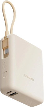 Мобильный аккумулятор Xiaomi BHR9333GL 10000mAh PD 33W 3A USB-A/USB-C бежевый от магазина РЭССИ