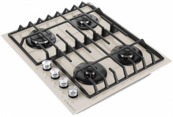 Газовая варочная поверхность Maunfeld EGHG.64.6CBG/G бежевый от магазина РЭССИ