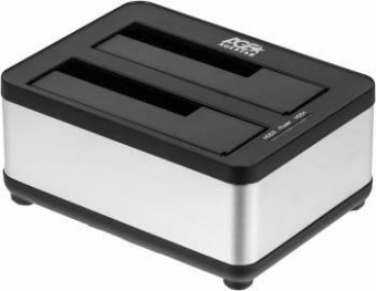 Док-станция для HDD AgeStar 3UBT8 SATA III USB3.0 пластик/алюминий серебристый 2 от магазина РЭССИ