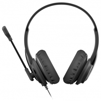Наушники с микрофоном A4Tech HS-10 черный 2м накладные оголовье (HS-10/3.5MM PLUG/BLACK) от магазина РЭССИ