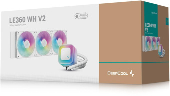 Система водяного охлаждения Deepcool LE360 WH V2 ARGB Soc-AM5/AM4/1200/1700/1851 белый 4-pin 19-31.6dB Al 250W 1632gr Ret (R-LE360-WHAMMN-G-2) от магазина РЭССИ