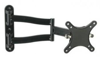 Кронштейн для телевизора Kromax TECHNO-1 темно-серый 10"-26" макс.15кг настенный поворот и наклон от магазина РЭССИ