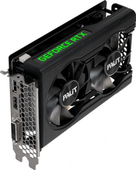 Видеокарта Palit PCI-E 4.0 PA-RTX3050 DUAL NVIDIA GeForce RTX 3050 8192Mb 128 GDDR6 1552/14000 HDMIx1 DPx3 HDCP Ret от магазина РЭССИ