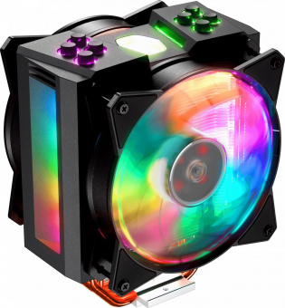 Устройство охлаждения(кулер) Cooler Master MA410M ARGB Soc-AM4/1151/1200/2066 4-pin 6-31dB Al+Cu 150W 820gr LED Ret от магазина РЭССИ