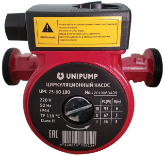 Насос циркуляционный Unipump UPС 25-60 180 100Вт 3780л/час (50058) от магазина РЭССИ