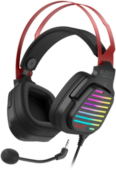 Наушники с микрофоном A4Tech Bloody G560 черный/красный 2м мониторные оголовье (G560 SPORTS RED) от магазина РЭССИ