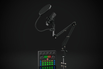 Микрофон проводной Оклик SM-600G 2.5м черный от магазина РЭССИ