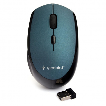 Мышь беспров. Gembird MUSW-354-B синий бесш.клик soft touch 3кн.+колесо-кнопка 1600DPI 24ГГц от магазина РЭССИ