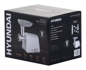 Мясорубка Hyundai HY-MG5391 1900Вт белый от магазина РЭССИ