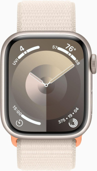 Смарт-часы Apple Watch Series 9 A2978 41мм OLED корп.сияющая звезда Sport Loop рем.сияющая звезда разм.брасл.:130-200мм (MR8V3LL/A) от магазина РЭССИ