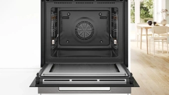 Духовой шкаф Электрический Bosch Serie 8 HMG776NB1 черный от магазина РЭССИ