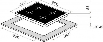 Индукционная варочная поверхность Maunfeld EVI.594.FL2(S)-BK черный от магазина РЭССИ