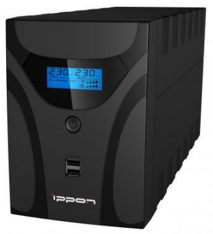 Источник бесперебойного питания Ippon Smart Power Pro II Euro 1200 720Вт 1200ВА черный от магазина РЭССИ