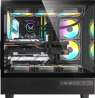 Корпус Formula Crystal Z8 COSMIC черный без БП ATX 3x120mm 5x140mm 1xUSB2.0 1xUSB3.0 1xUSB3.1 audio bott PSU от магазина РЭССИ
