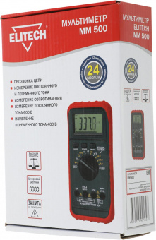 Мультиметр Elitech ММ 500 от магазина РЭССИ