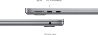 Ноутбук Apple MacBook Air A3113 M3 8 core 16Gb SSD512Gb/10 core GPU 13.6" Liquid Retina (2560x1664) macOS grey space WiFi BT Cam (MXCR3PA/A) от магазина РЭССИ