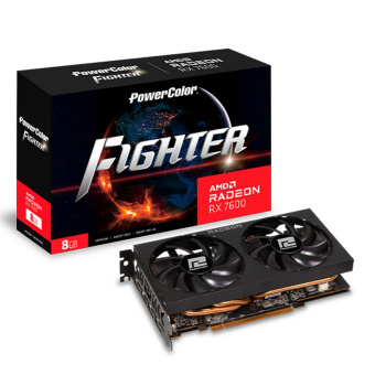 Видеокарта PowerColor PCI-E 4.0 RX 7600 8G-F AMD Radeon RX 7600 8Gb 128bit GDDR6 2550/18000 HDMIx1 DPx3 HDCP Ret от магазина РЭССИ