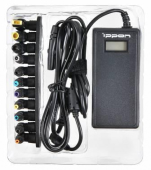 Блок питания Ippon D65U автоматический 65W 15V-19.5V 11-connectors 3.5A 1xUSB от бытовой электросети LСD индикатор от магазина РЭССИ
