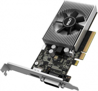 Видеокарта Palit PCI-E PA-GT1030 2GD4 NVIDIA GeForce GT 1030 2048Mb 64 DDR4 1151/2100 DVIx1 HDMIx1 HDCP Bulk low profile от магазина РЭССИ