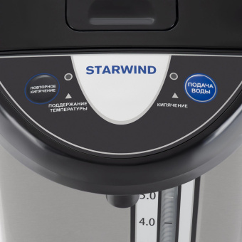 Термопот Starwind STP5741 5л. 800Вт черный/серебристый от магазина РЭССИ