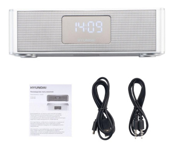 Радиобудильник Hyundai H-RCL360 белый LCD подсв:белая часы:цифровые FM от магазина РЭССИ