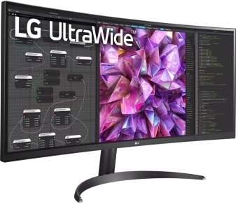 Монитор LG 34" UltraWide 34WQ60C-B черный IPS LED 21:9 HDMI матовая 300cd 178гр/178гр 3440x1440 60Hz DP WQ 6.9кг от магазина РЭССИ