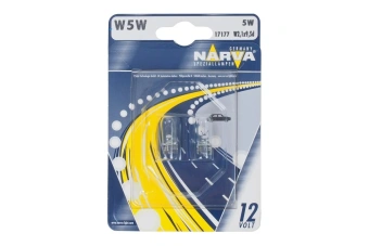 Автолампа NARVA W5W W2.1x9.5d блистер 2шт 12V 1 10 171774000 от магазина РЭССИ