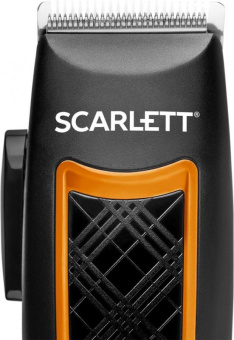 Машинка для стрижки Scarlett SC-HC63C18 черный/оранжевый 15Вт (насадок в компл:4шт) от магазина РЭССИ