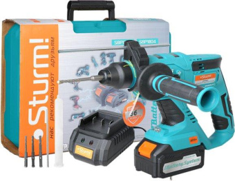 Перфоратор Sturm! CRH1822 патрон:SDS-plus уд.:2.2Дж аккум. (кейс в комплекте) от магазина РЭССИ