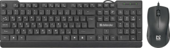 Клавиатура + мышь Defender York C-777 клав:черный мышь:черный USB Multimedia (45779) от магазина РЭССИ