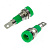 Z009 4mm panel jack GREEN от магазина РЭССИ