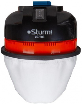 Строительный пылесос Sturm! VC7203 1600Вт оранжевый от магазина РЭССИ
