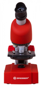 Микроскоп Bresser Junior 70122 монокуляр 40-640x на 3 объектива красный от магазина РЭССИ