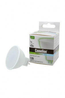 Лампа светодиодная Camelion LED5-MR16/845/GU5.3 5Вт 4500K BL1 от магазина РЭССИ