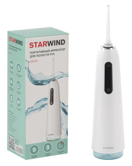 Ирригатор Starwind SOI920 портатив. 2насад. белый/голубой от магазина РЭССИ