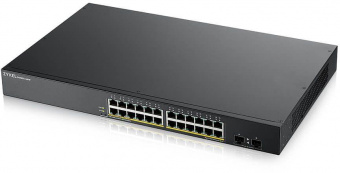 Коммутатор Zyxel GS1900-24HP v2 GS190024HPV2-EU0101F 24G 2SFP 24PoE+ 170W управляемый от магазина РЭССИ