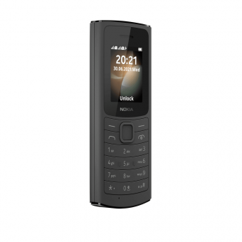 Мобильный телефон Nokia 110 4G DS 0.048 черный моноблок 3G 4G 2Sim 1.8" 240x320 Series 30+ 0.3Mpix GSM900/1800 MP3 FM microSD max32Gb от магазина РЭССИ