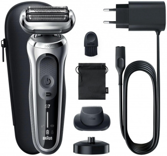 Бритва сетчатая Braun Series 7 71-S4200cs реж.эл.:3 питан.:аккум. черный/серебристый от магазина РЭССИ