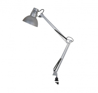 Светильник Camelion KD-312 C03 (5763) настольный на струбцине E27 серебристый 40Вт от магазина РЭССИ